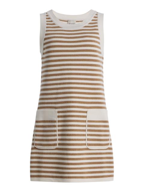 POSSE Exclusive Ari Striped Knit Mini Dress brown