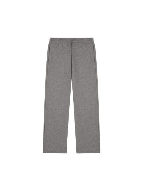PANGAIA Mens Recycled Wool Jersey Wide-Leg Track Pants - Volcanic Grey