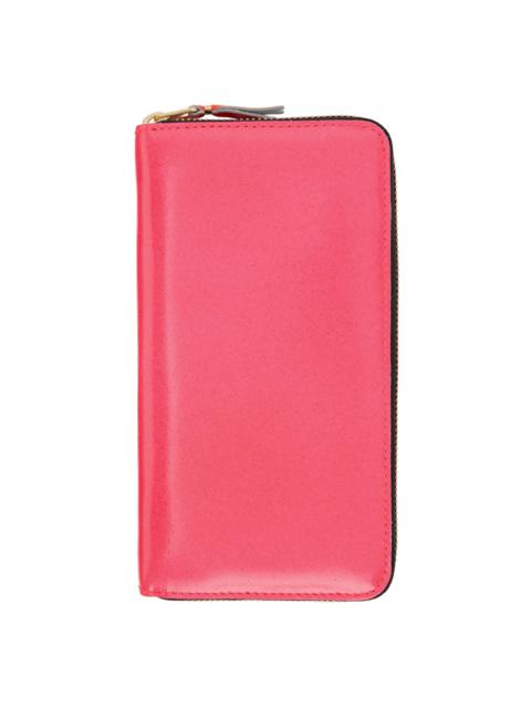 Pink Super Fluo Zip Wallet