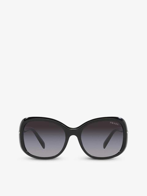 PR 04ZS square-frame acetate sunglasses