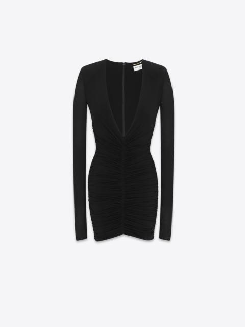 SAINT LAURENT draped dress in jersey