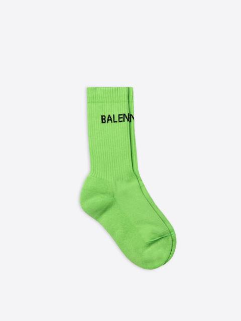 BALENCIAGA Women's Balenciaga Socks in Acid Green/black