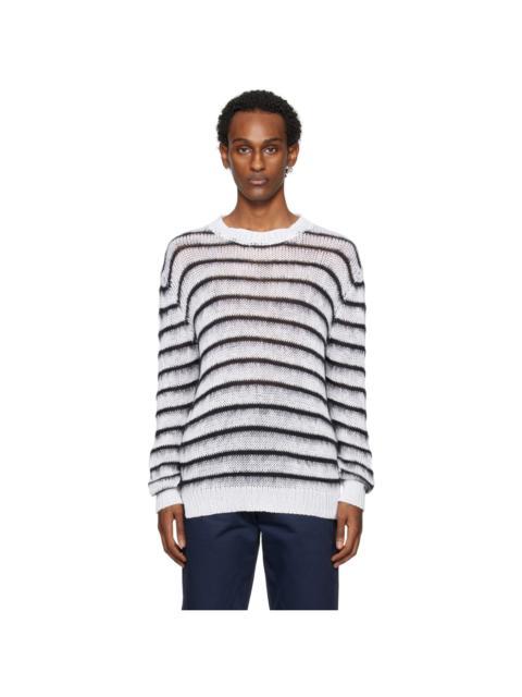 Marni White Stripe Sweater