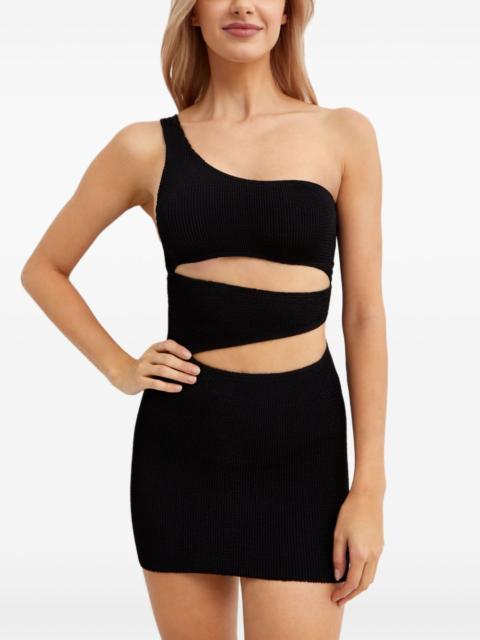 bond-eye Rico asymmetric mini dress