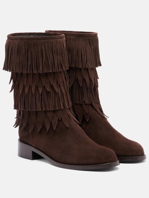 AQUAZZURA Maverick fringed suede boots