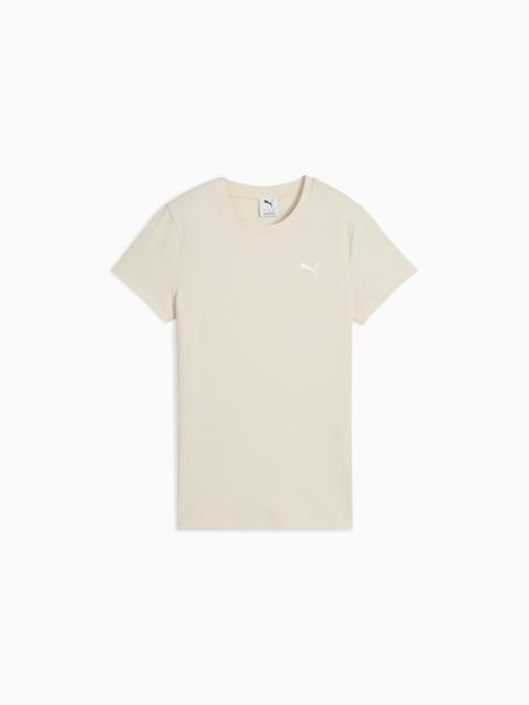 PUMA ESS ELEVATED Rib Tee Women