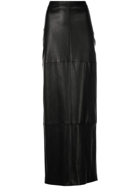 ROSETTA GETTY lambskin maxi skirt