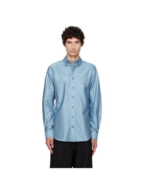Vivienne Westwood Blue Two Button Krall Shirt