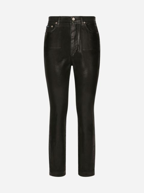 Dolce & Gabbana Coated denim Grace jeans