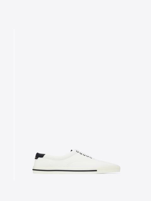 SAINT LAURENT club low top sneakers in canvas and leather