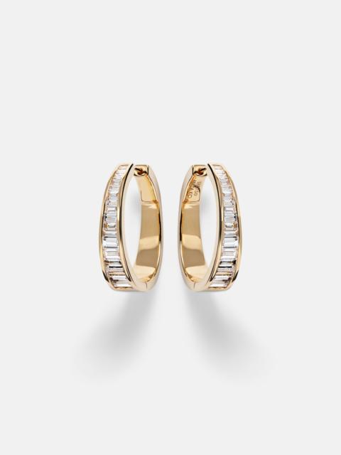 ANITA KO Meryl 18kt gold hoop earrings with diamonds