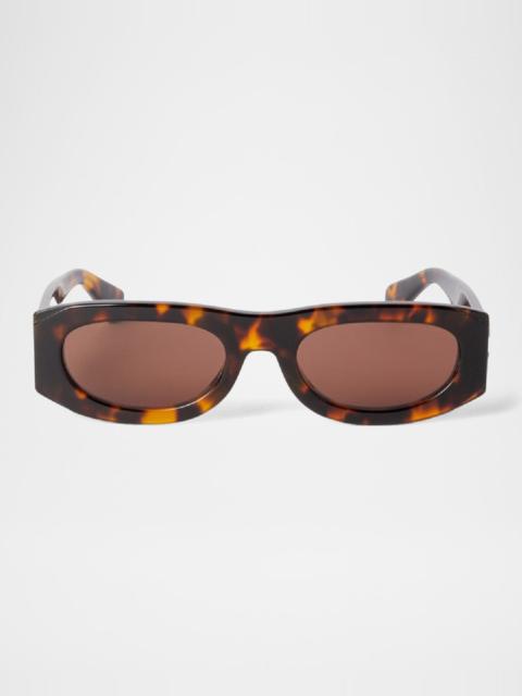Off-White Men's Orlando Acetate Oval Sunglasses