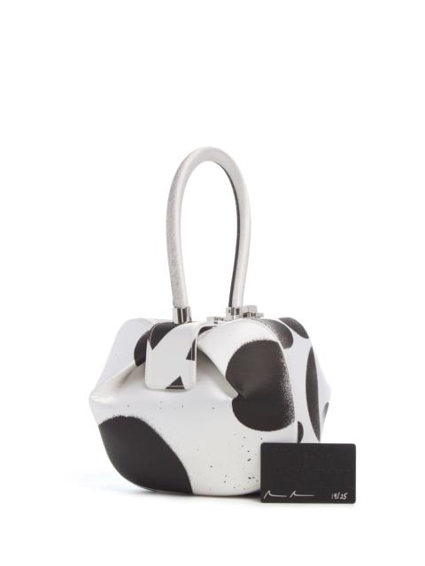 GABRIELA HEARST Adam Pendleton x Gabriela Hearst Nina Bag in Black & White Satin № 19
