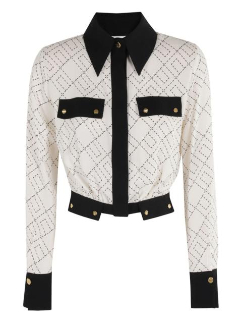 ELISABETTA FRANCHI geometric-pattern shirt