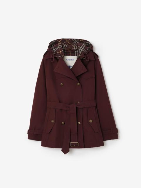 Burberry Short Tropical Gabardine Foxfield Trench Coat