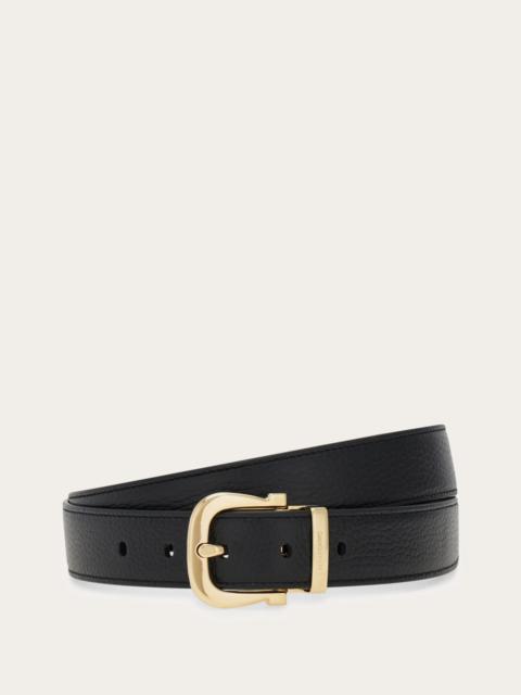 FERRAGAMO Reversible and adjustable Gancini belt