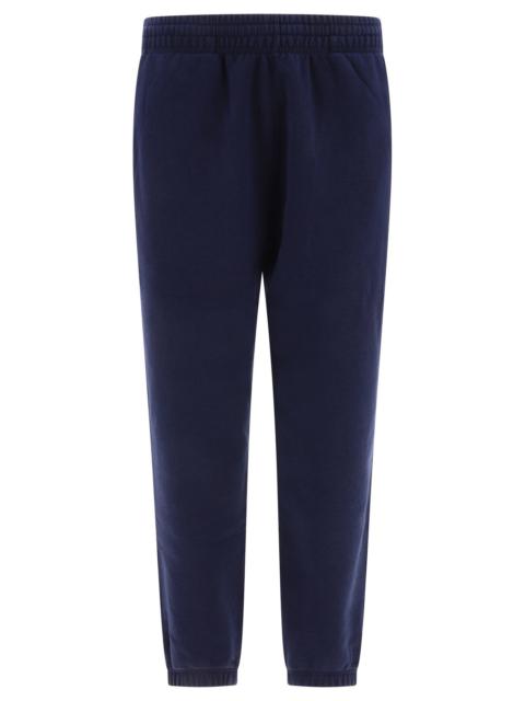 Joggers With Embroidered Logo Trousers Blue