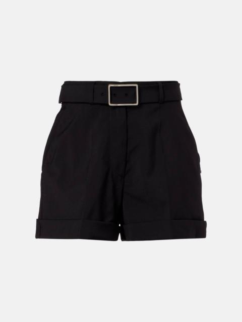 Sportmax Ghiera belted virgin wool shorts