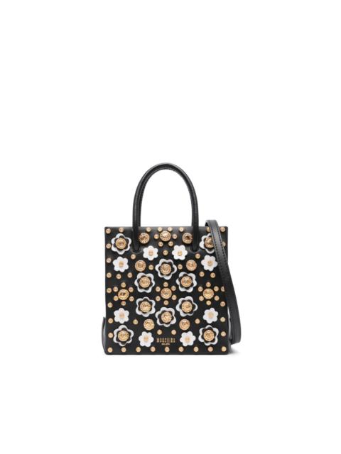 Moschino floral stud-detailing tote bag