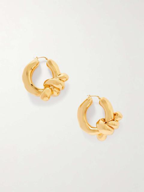 Jil Sander Gold-tone hoop earrings