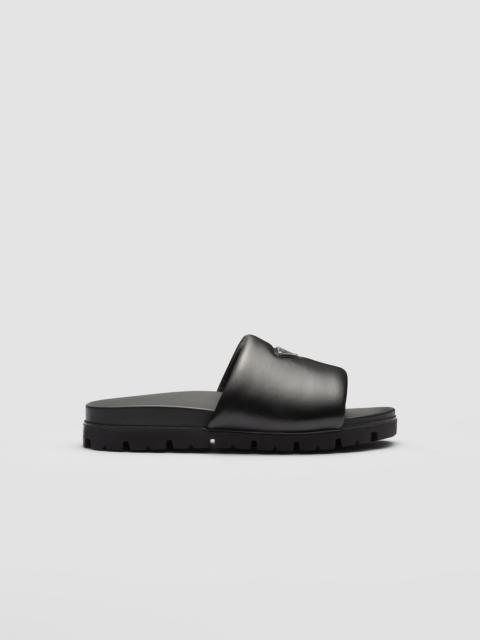 Prada Padded nappa leather slides
