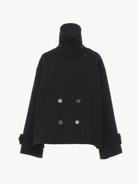 OVERSIZED SHORT COAT IN WOOL