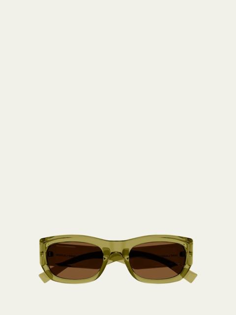 SAINT LAURENT Plastic Rectangle Sunglasses