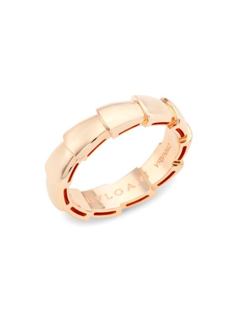 BVLGARI Serpenti Viper 18ct 로즈 골드 웨딩 밴드