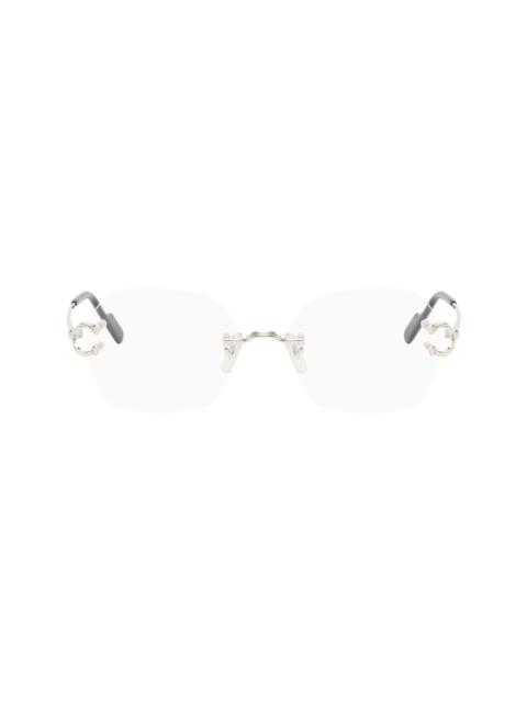 Cartier Silver 'Signature C de Cartier' Glasses
