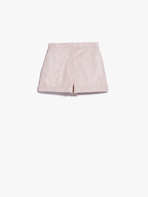 Nappa leather shorts