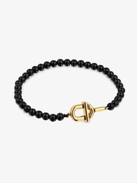 TOUS Bracelet with 18K gold vermeil and onyx TOUS MANIFESTO