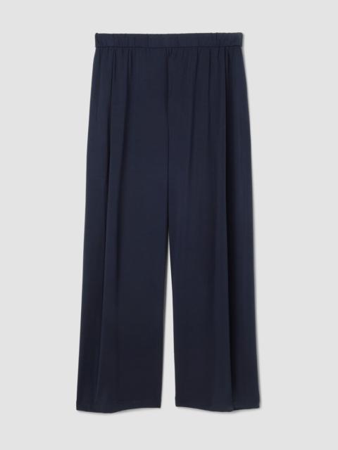 EILEEN FISHER Stretch Jersey Knit Pleated Straight Pant