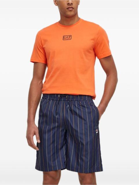 FILA striped logo shorts