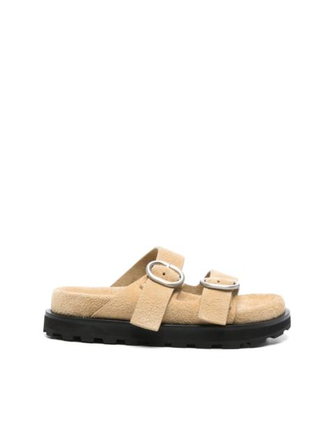 Jil Sander suede slides