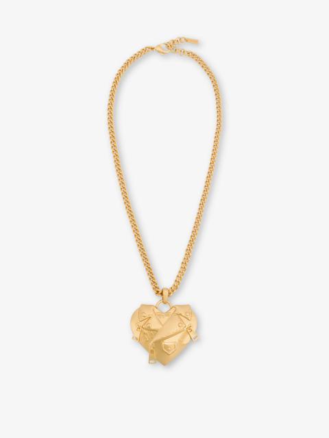 Moschino BIKER HEART NECKLACE