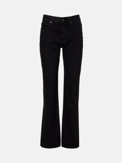 SAINT LAURENT Nico high-rise wide-leg jeans