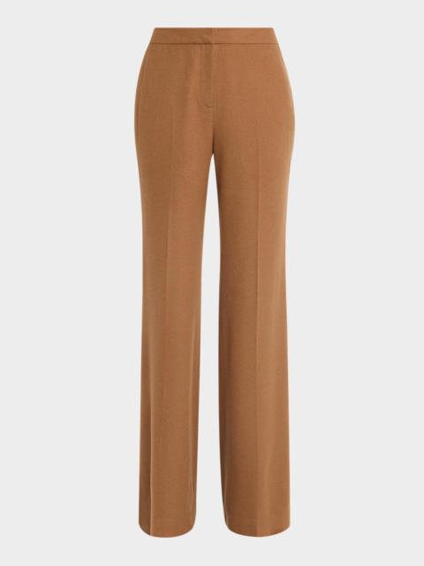 Lafayette 148 New York Lafayette Flare-Leg Camel Hair Pants