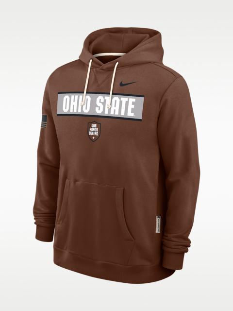 Nike Ohio State 2026 Military Appreciation Standard Issue Men's Nike Dri-FIT College Pullover Hoodie