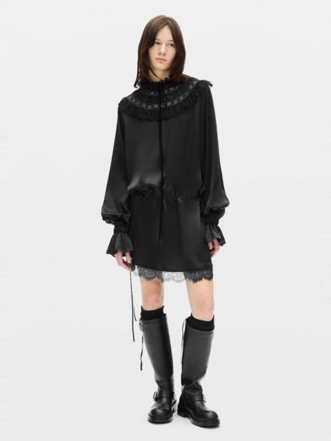 Ann Demeulemeester Armida Ruffle Collar Mini Dress
