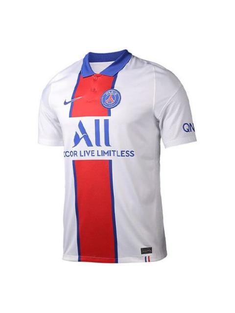 Nike Nike PSG Men's NK Breathe BRT Stadium STAD Jersey JSY Short Sleeve SS Away AW White CD4241-101