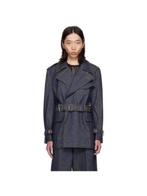 Helmut Lang Indigo Rider Denim Jacket