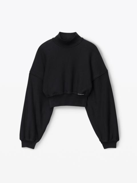 Alexander Wang turtleneck sweatshirt in classic terry
