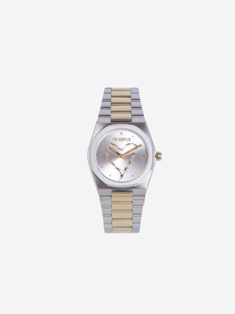 The Kooples GOLD AND SILVER HEART WATCH