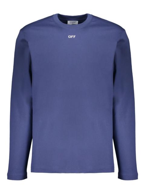 long-sleeve round-neck T-shirt