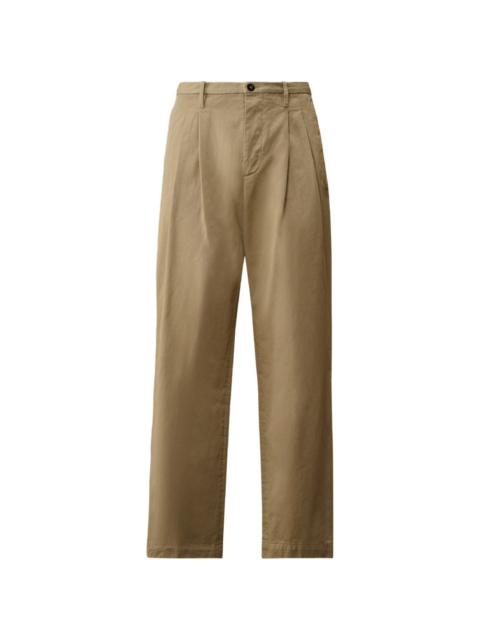 C.P. Company pleated straight-leg trousers