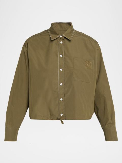 Marni Cotton Boxy Fit Button-Down Shirt
