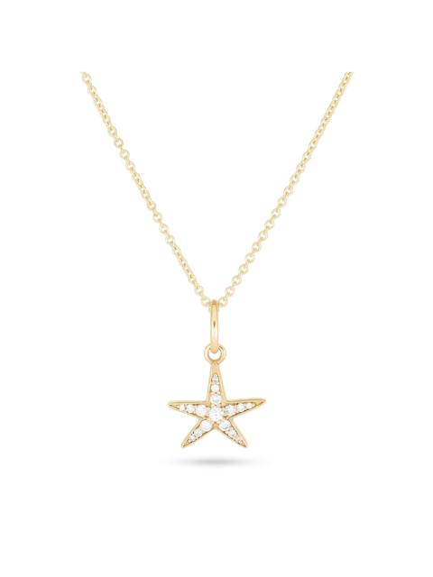 STONE AND STRAND LAB-Created Diamond Starfish Necklace