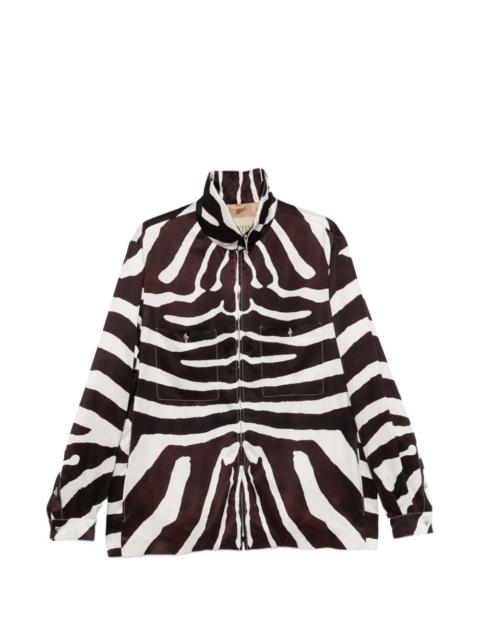 Valentino zebra-print jacket