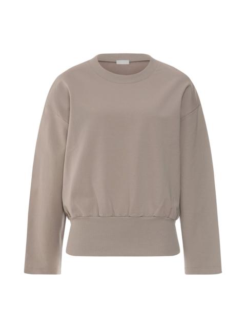 HANRO Natural Living Cotton Blend French Terry Sweatshirt
