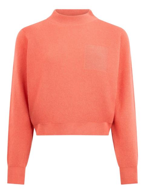 PESERICO cropped mock-neck sweater